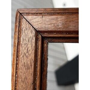 Antique Victorian Brown Walnut Wood Art Picture Frame 10 x 14 Primitive Folk